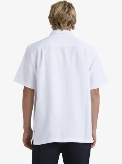 Quiksilver Shirts & Polos|Waterman Manele Bay Short Sleeve Shirt White