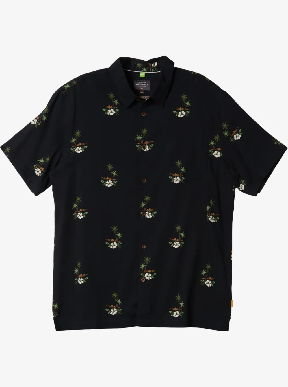 Quiksilver Shirts & Polos|Waterman Micronesia Woven Shirt Micronesia Dusk Black