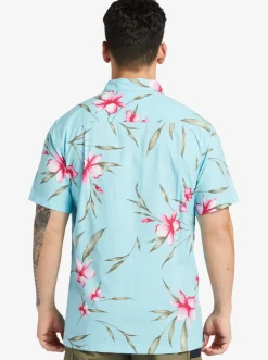 Quiksilver Shirts & Polos|Waterman Night Bloomer Woven Shirt Gulf Stream Night Bloomer