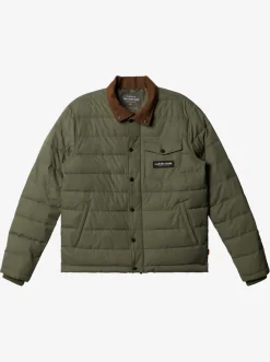 Quiksilver Jackets|Waterman Ocean Caves Lightweight Puffer Jacket Dusty Olive