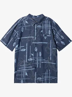 Quiksilver Shirts & Polos|Waterman Paddle Out Short Sleeve Shirt Navy Blazer