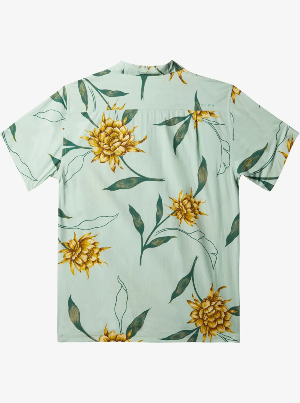 Quiksilver Shirts & Polos|Waterman Perfect Bloom Short Sleeve Shirt Subtle Green Perfect Bloom