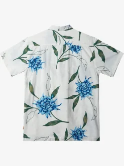 Quiksilver Shirts & Polos|Waterman Perfect Bloom Short Sleeve Shirt Antique White Perfect Bloom