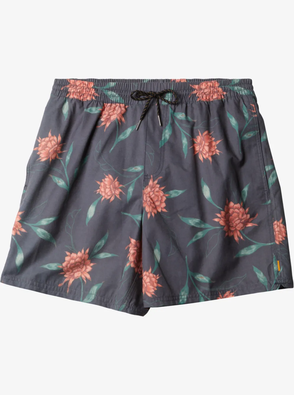 Quiksilver Elastic Waist|Waterman Perfect Bloom Volley Volleys Black Perfect Bloom Vly
