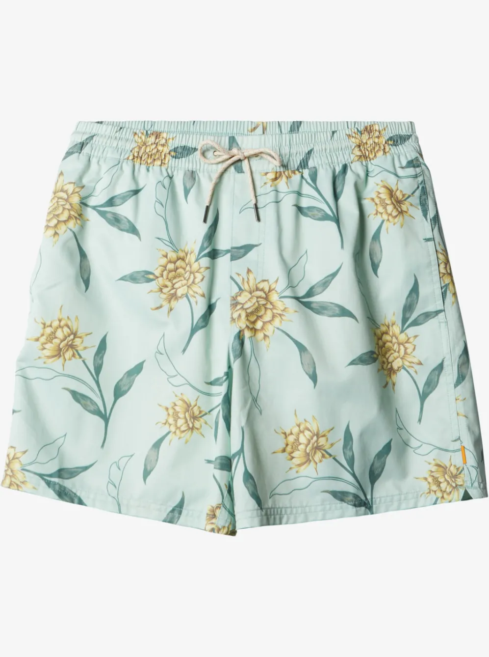 Quiksilver Elastic Waist|Waterman Perfect Bloom Volley Volleys Subtle Green Perfect Bloom Vly