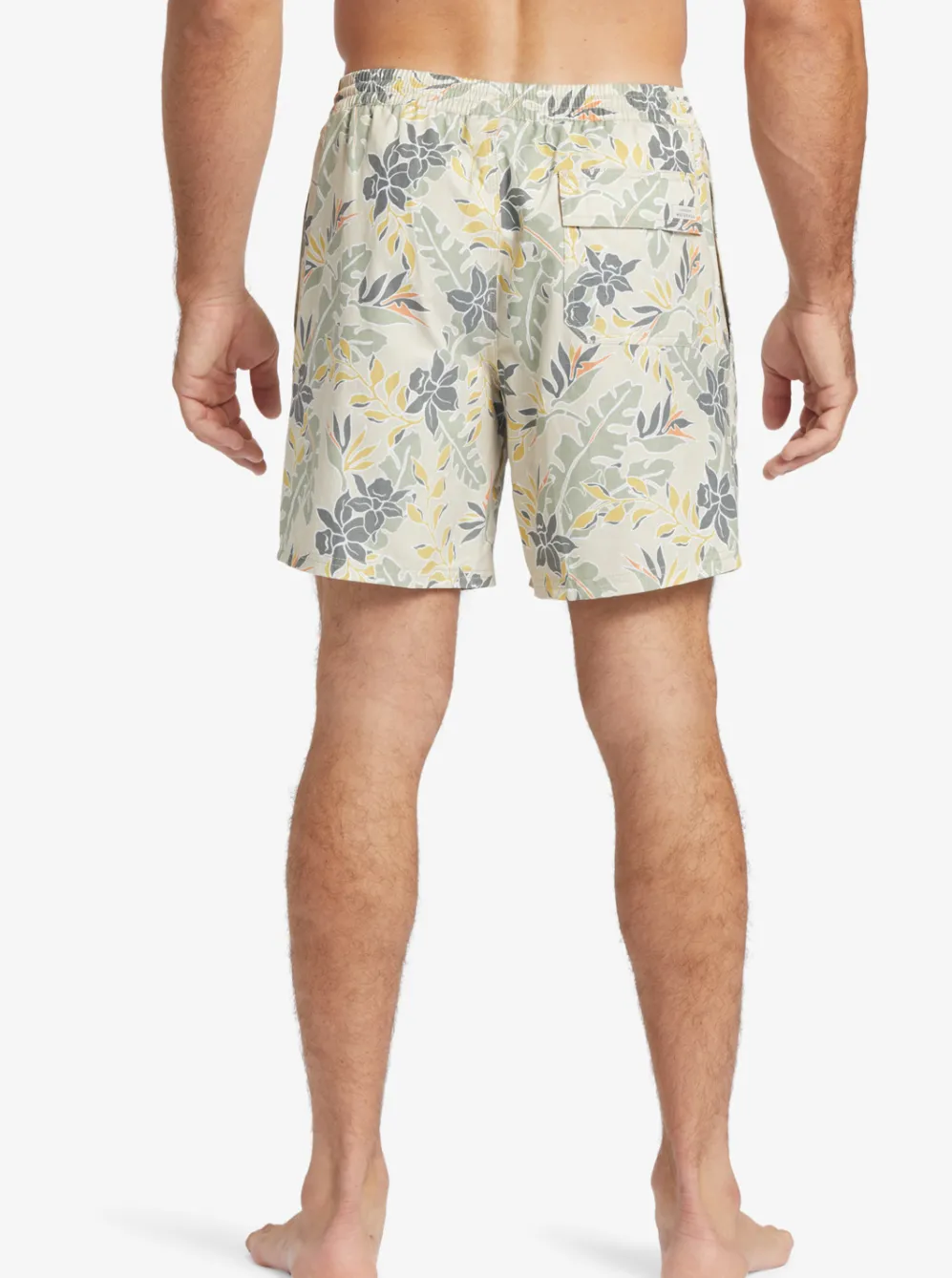 Quiksilver Elastic Waist|Waterman Perfect Feel 17" Volleys Brown Rice Perfect Feel