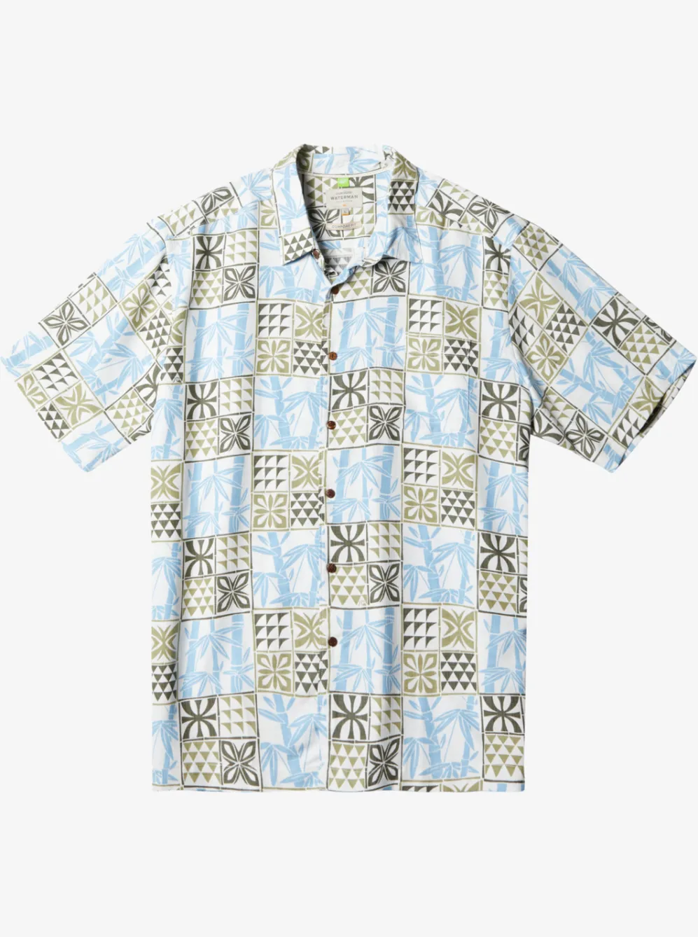 Quiksilver Shirts & Polos|Waterman Plaid Flight Short Sleeve Shirt Tea Checked Flight