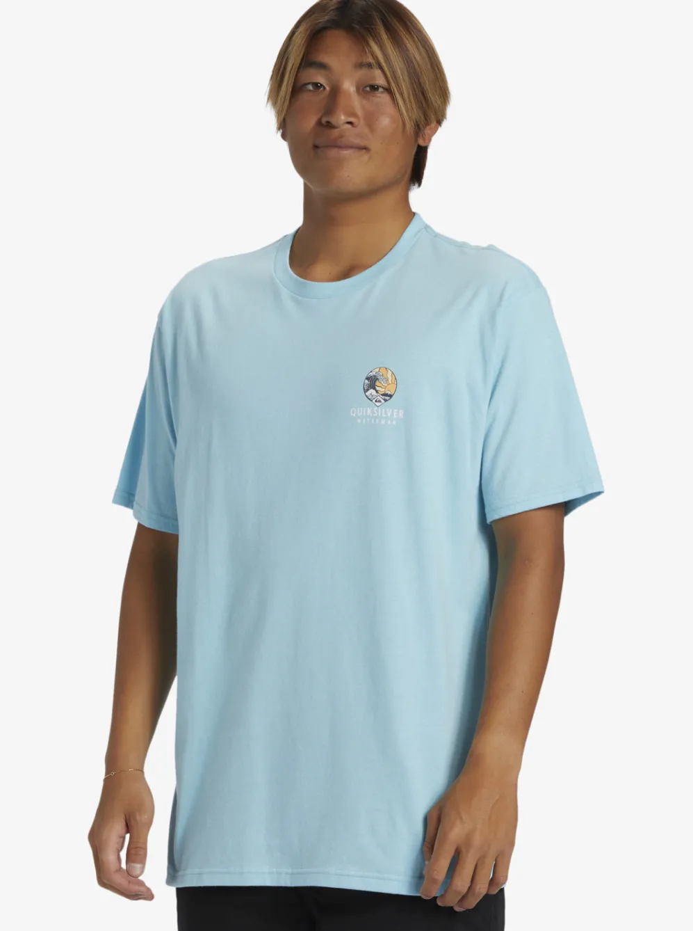 Quiksilver Tees|Waterman Rolling Tide T-Shirt Gulf Stream