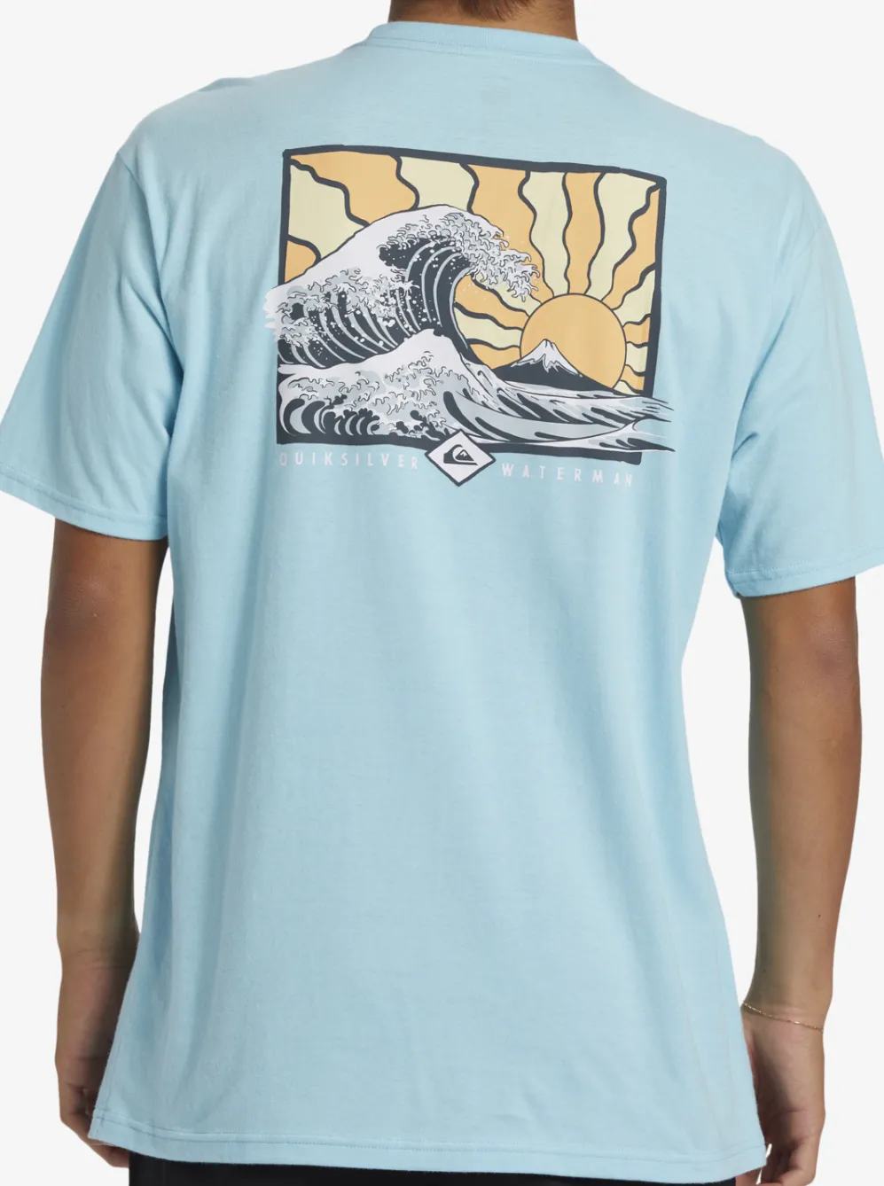 Quiksilver Tees|Waterman Rolling Tide T-Shirt Gulf Stream