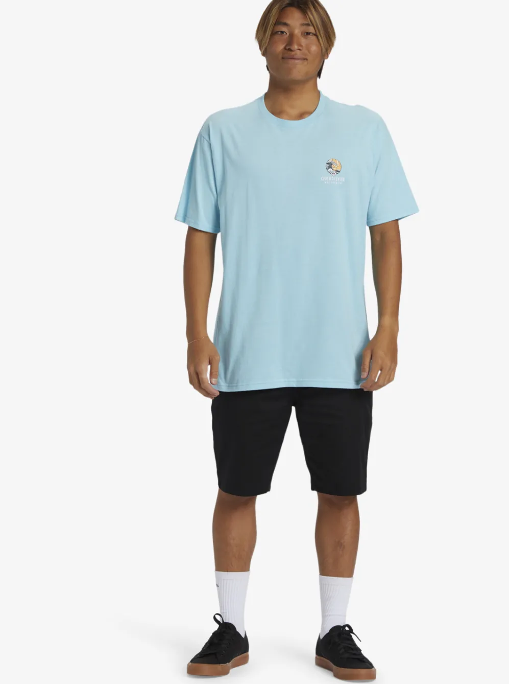 Quiksilver Tees|Waterman Rolling Tide T-Shirt Gulf Stream