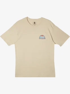 Quiksilver Tees|Waterman Set View T-Shirt Brown Rice