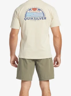 Quiksilver Tees|Waterman Set View T-Shirt Brown Rice