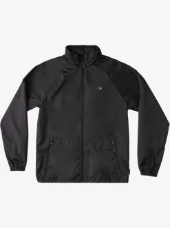 Quiksilver Jackets|Waterman Shell Shock Water-Resistant Lightweight Mini Ripstop Windbreaker Black