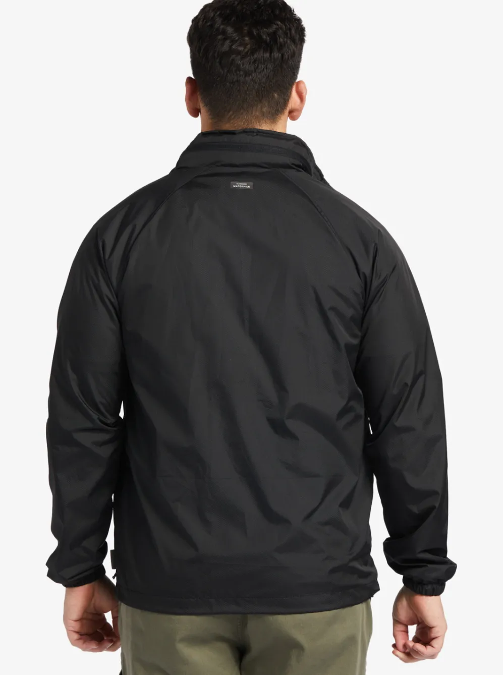 Quiksilver Jackets|Waterman Shell Shock Water-Resistant Lightweight Mini Ripstop Windbreaker Black