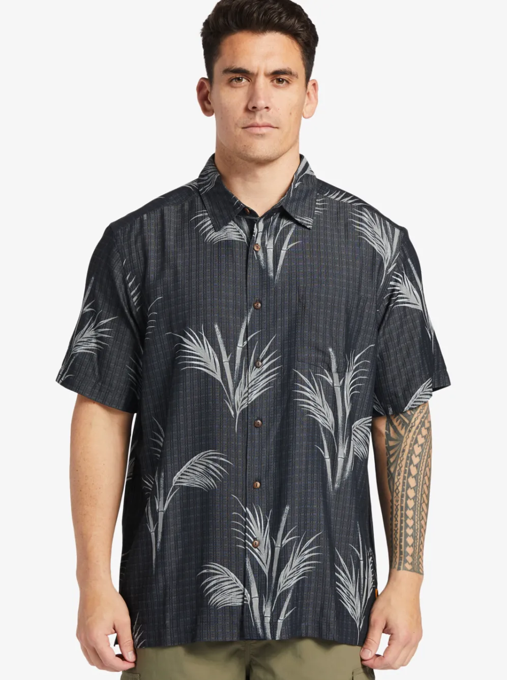 Quiksilver Shirts & Polos|Waterman Skipped Out Woven Shirt Black Skipped Out