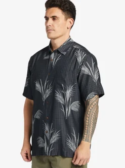 Quiksilver Shirts & Polos|Waterman Skipped Out Woven Shirt Black Skipped Out