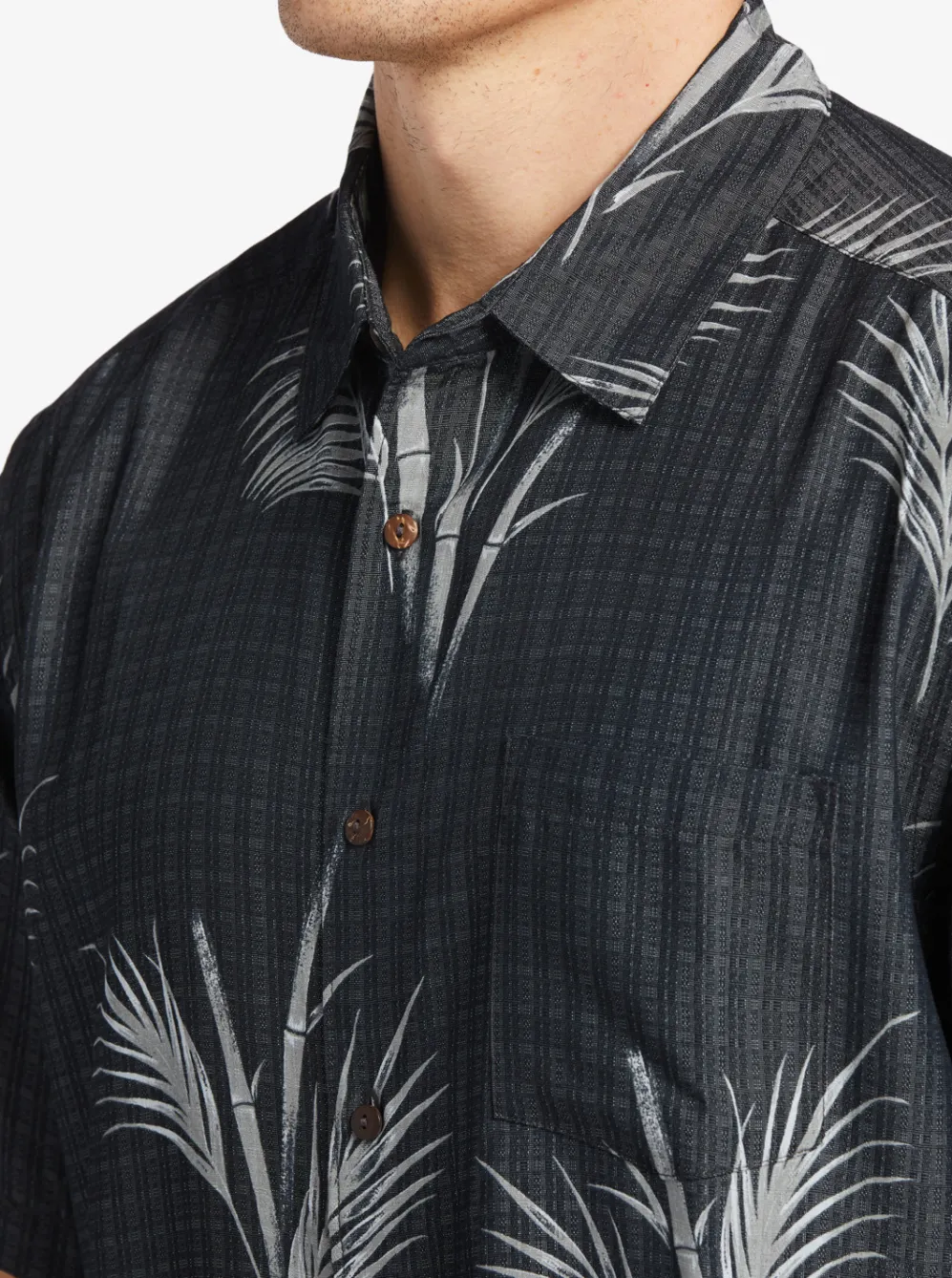 Quiksilver Shirts & Polos|Waterman Skipped Out Woven Shirt Black Skipped Out