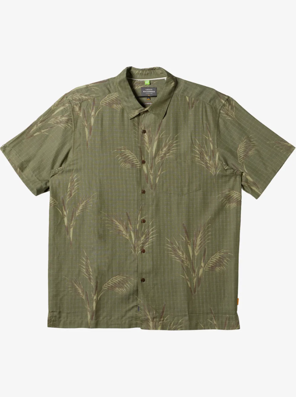 Quiksilver Shirts & Polos|Waterman Skipped Out Woven Shirt Dusty Olive Skipped Out