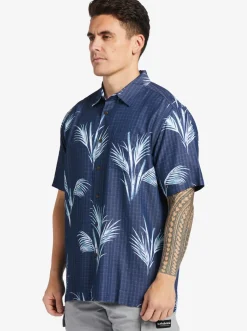 Quiksilver Shirts & Polos|Waterman Skipped Out Woven Shirt Estate Blue Skippe Out