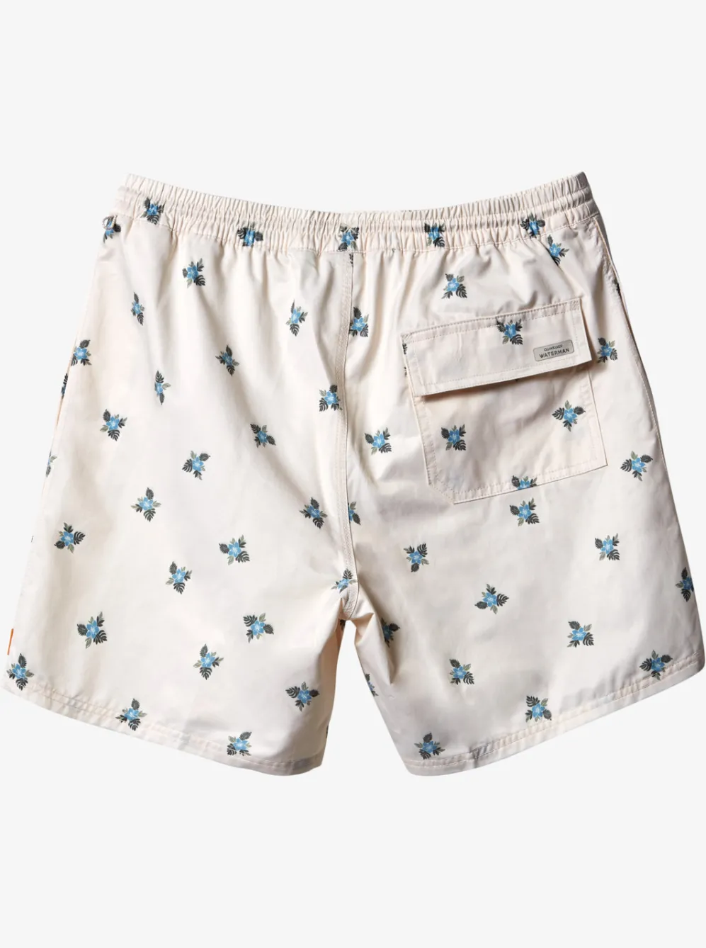 Quiksilver Elastic Waist|Waterman Small Pedals 17" Volleys Antique White Small Pedals V