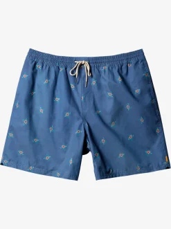 Quiksilver Elastic Waist|Waterman Small Pedals 17" Volleys Ensign Blue Small Pedals V