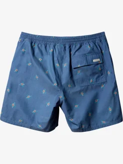 Quiksilver Elastic Waist|Waterman Small Pedals 17" Volleys Ensign Blue Small Pedals V