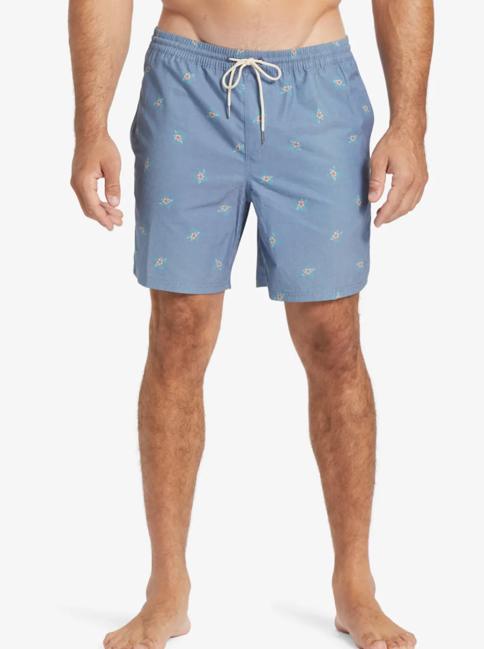 Quiksilver Elastic Waist|Waterman Small Pedals 17" Volleys Ensign Blue Small Pedals V