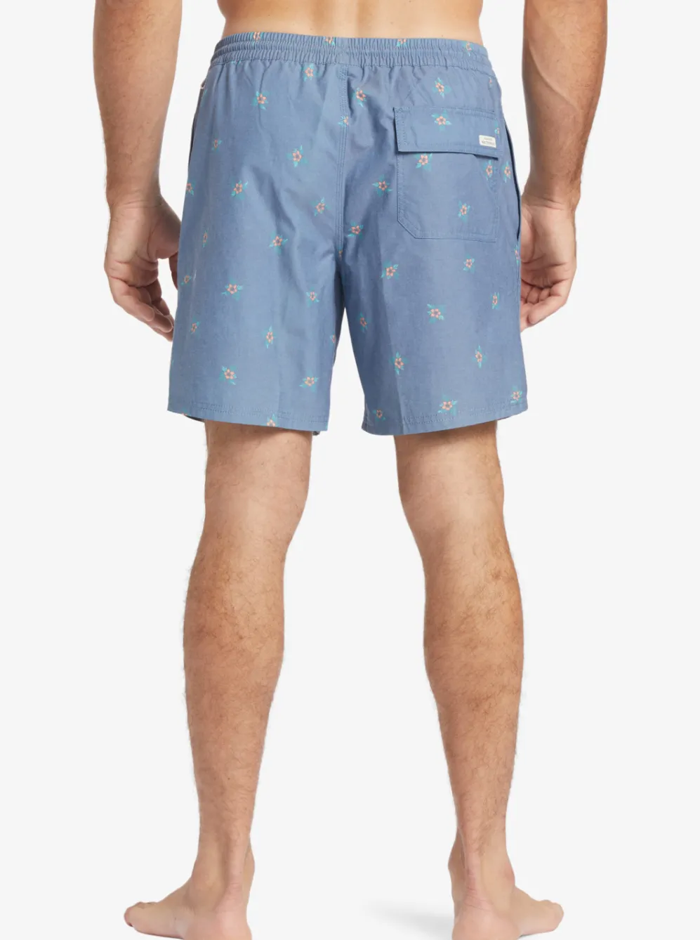 Quiksilver Elastic Waist|Waterman Small Pedals 17" Volleys Ensign Blue Small Pedals V