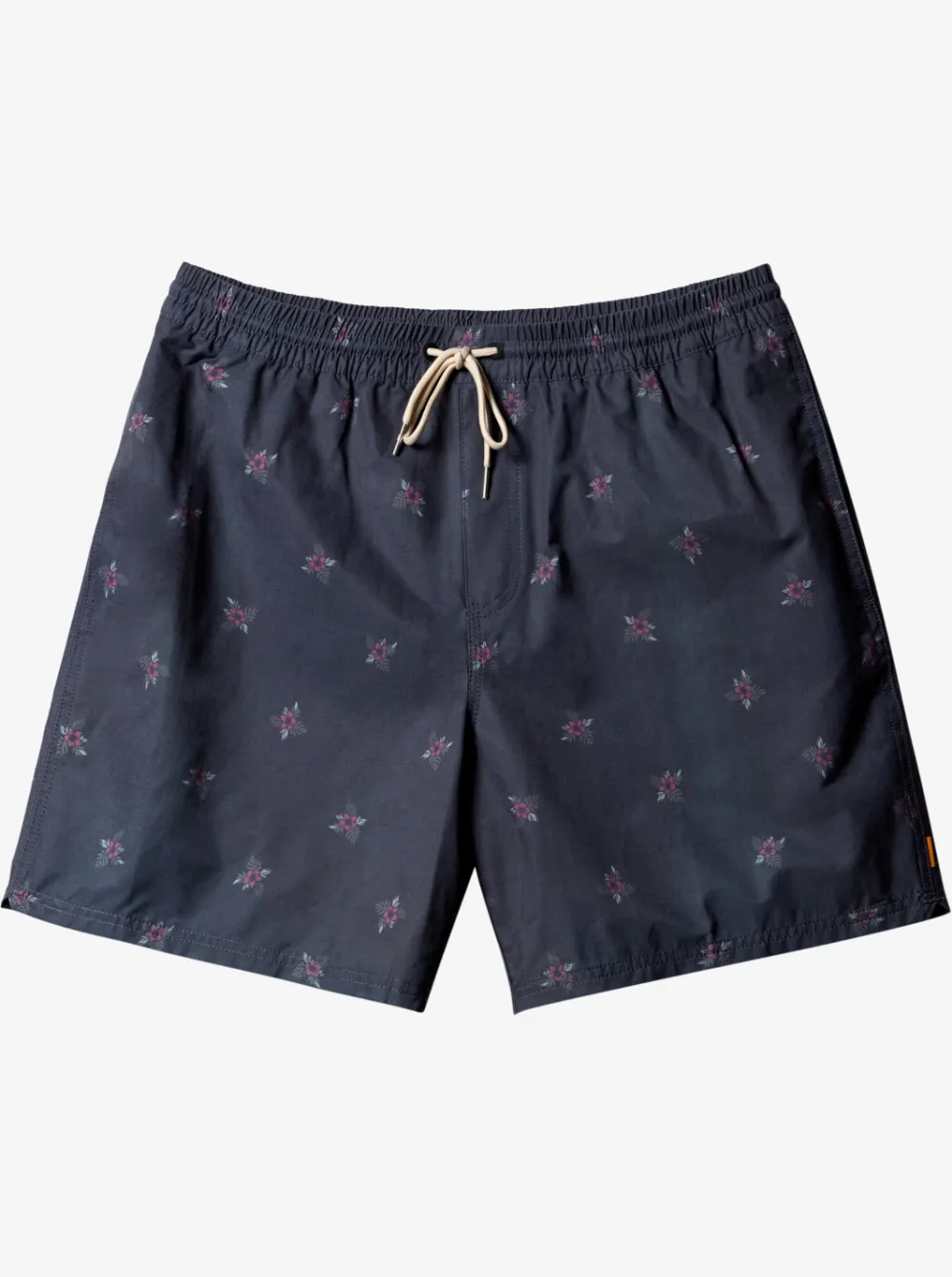 Quiksilver Elastic Waist|Waterman Small Pedals 17" Volleys Black Small Pedals V