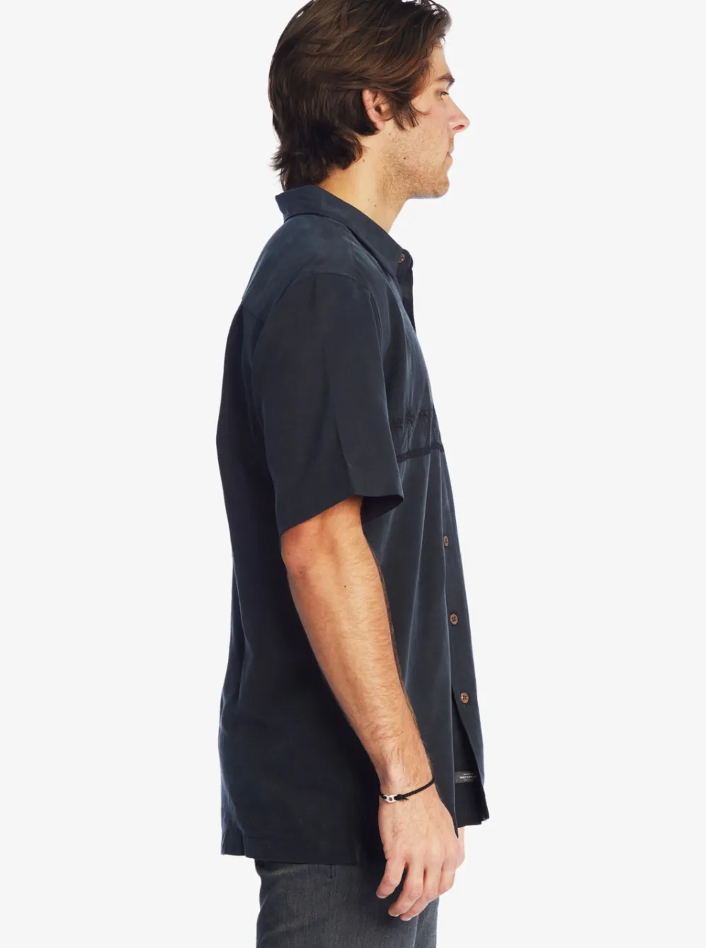 Quiksilver Shirts & Polos|Waterman Tahiti Palms Premium Anti-Wrinkle Shirt Black