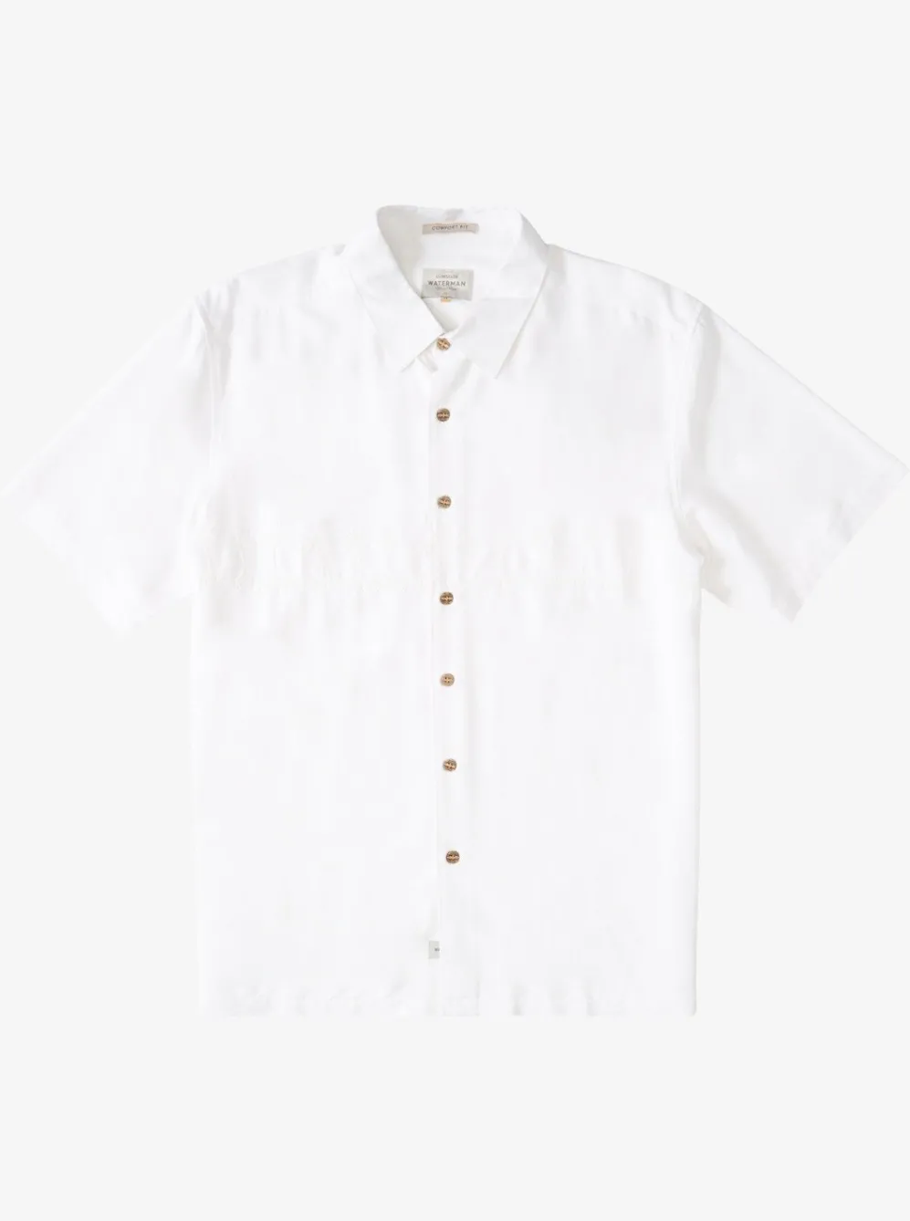 Quiksilver Shirts & Polos|Waterman Tahiti Palms Premium Anti-Wrinkle Shirt White