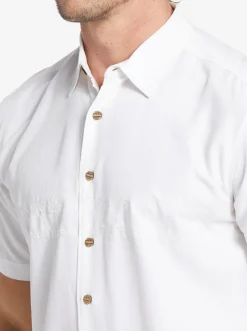Quiksilver Shirts & Polos|Waterman Tahiti Palms Premium Anti-Wrinkle Shirt White