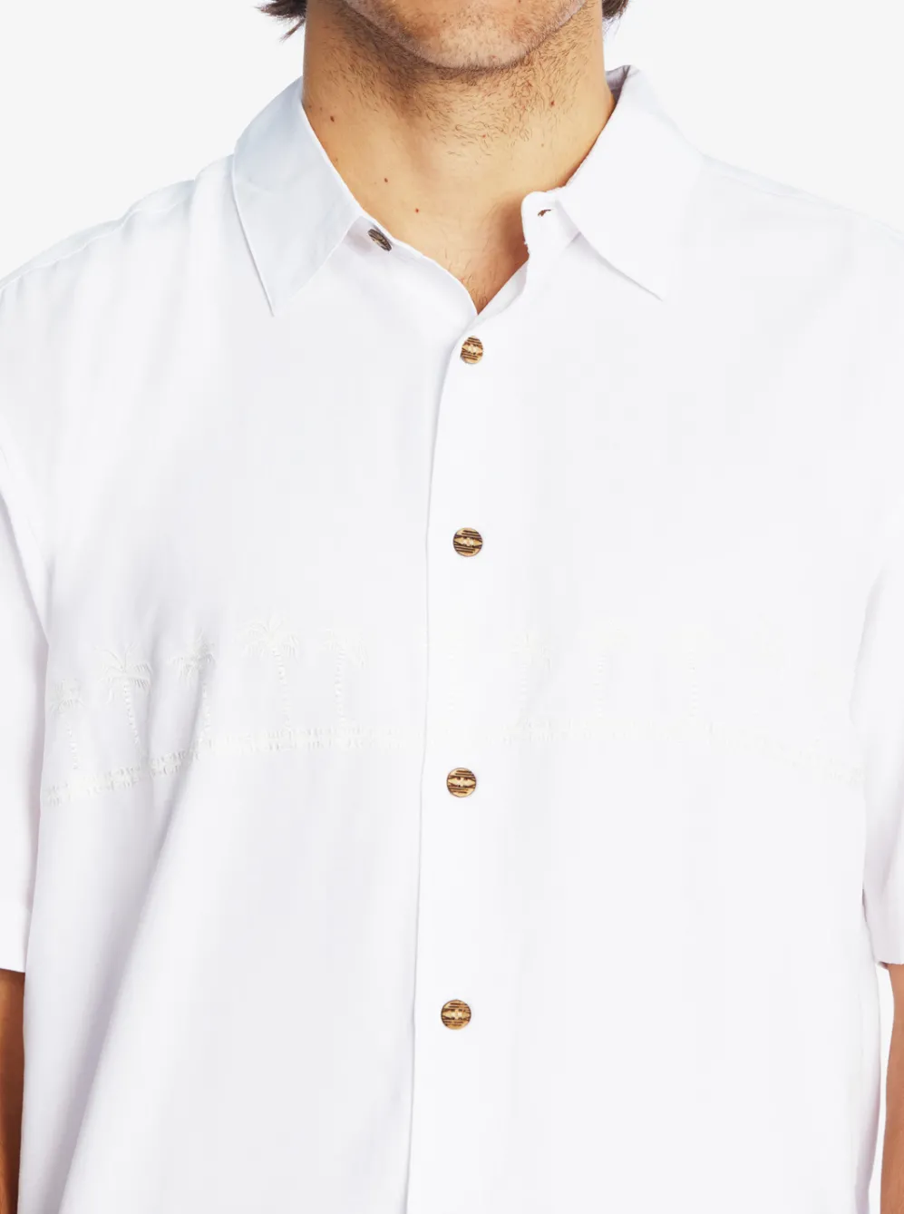 Quiksilver Shirts & Polos|Waterman Tahiti Palms Premium Anti-Wrinkle Shirt White