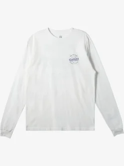 Quiksilver Tees|Waterman Tails Up Long Sleeve T-Shirt Snow White