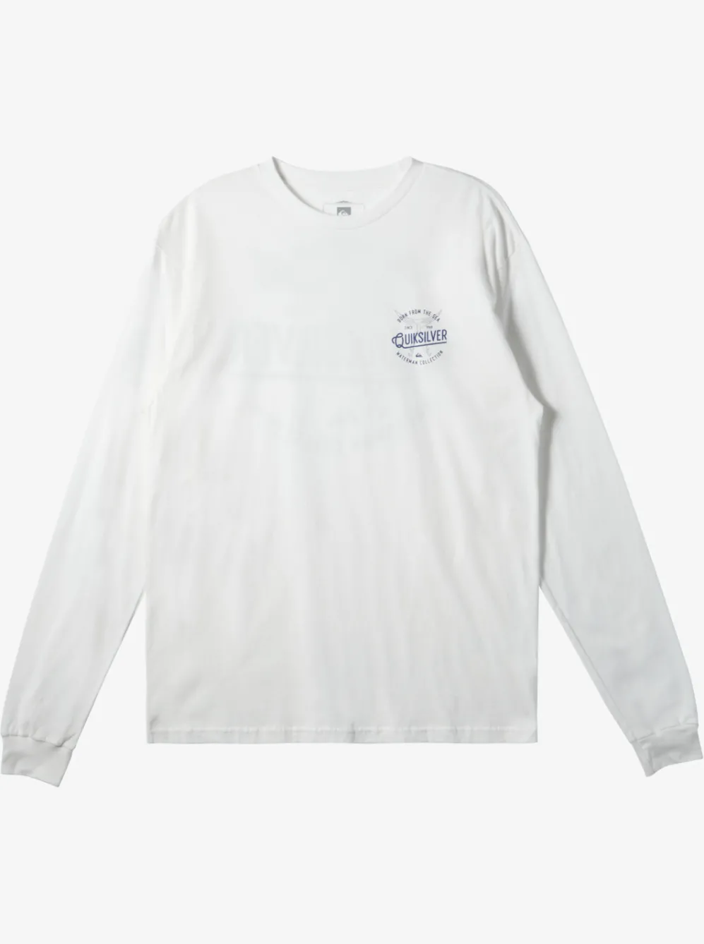 Quiksilver Tees|Waterman Tails Up Long Sleeve T-Shirt Snow White
