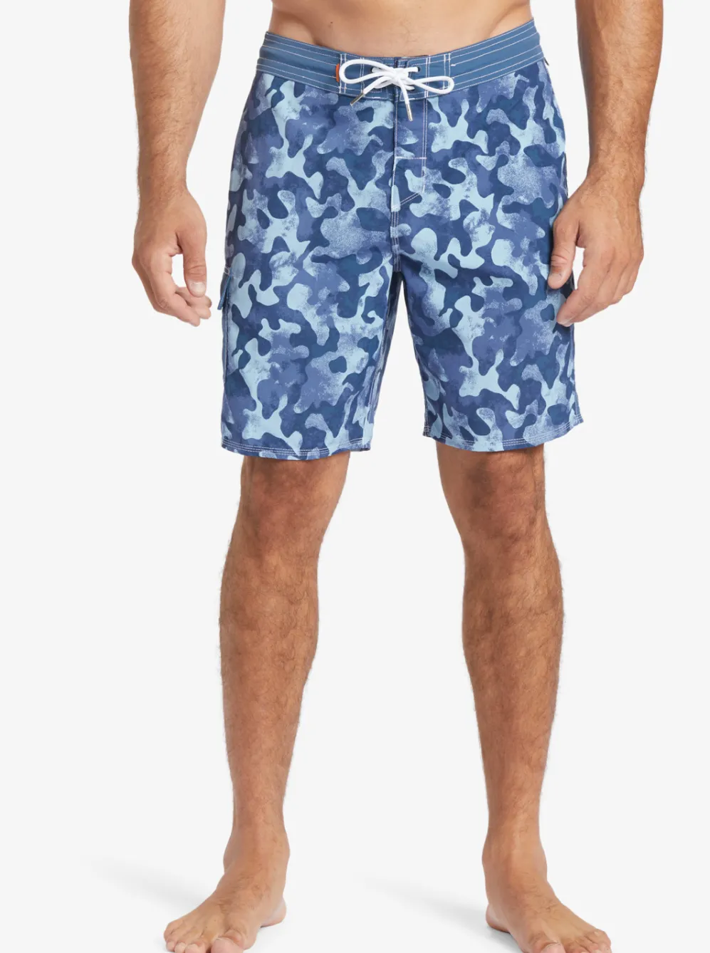 Quiksilver Boardshorts|Waterman Throwback Camo 19" Boardshorts Ensign Blue Throwback