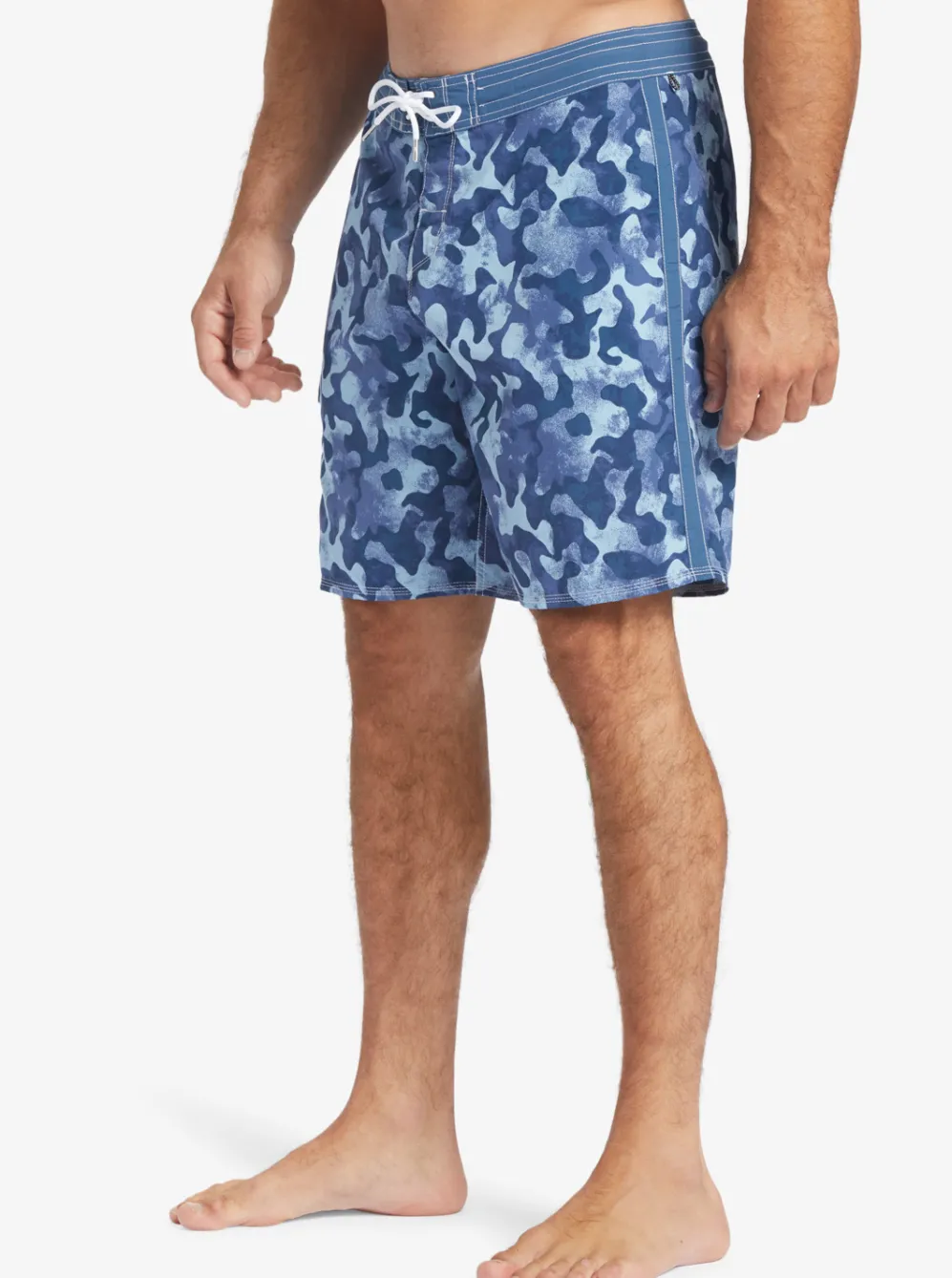 Quiksilver Boardshorts|Waterman Throwback Camo 19" Boardshorts Ensign Blue Throwback