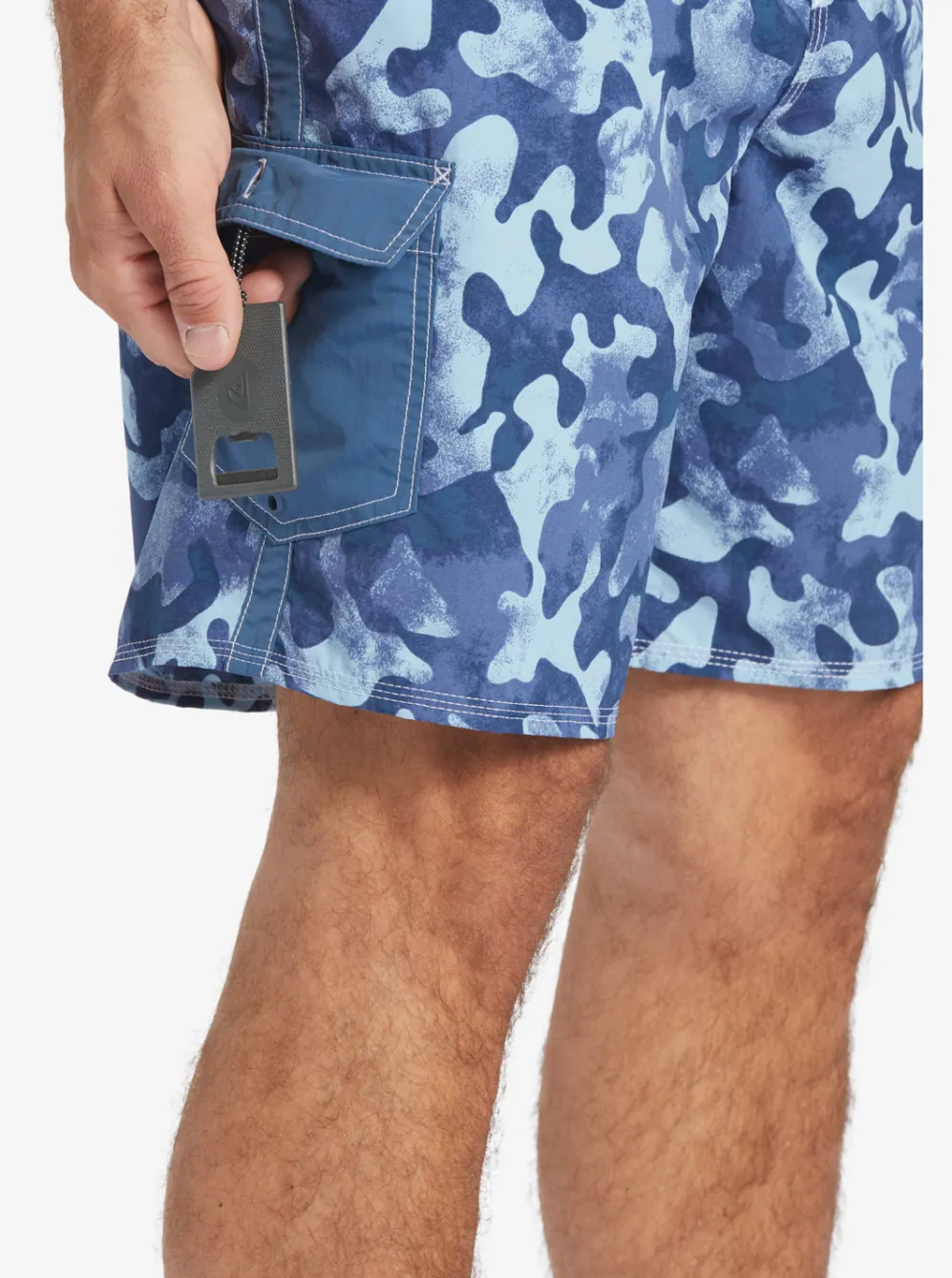 Quiksilver Boardshorts|Waterman Throwback Camo 19" Boardshorts Ensign Blue Throwback