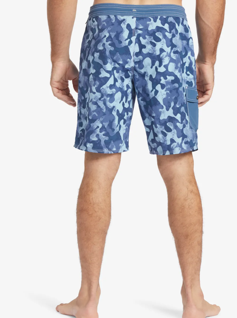 Quiksilver Boardshorts|Waterman Throwback Camo 19" Boardshorts Ensign Blue Throwback