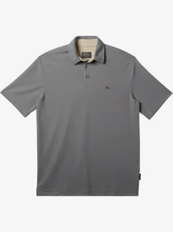 Quiksilver Shirts & Polos|Waterman Water Short Sleeve Polo Shirt Sharkskin