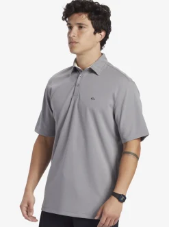 Quiksilver Shirts & Polos|Waterman Water Short Sleeve Polo Shirt Sharkskin