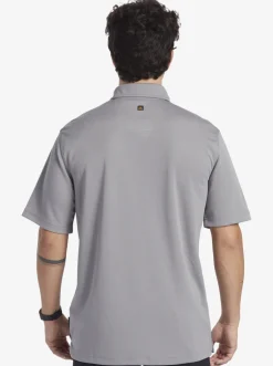 Quiksilver Shirts & Polos|Waterman Water Short Sleeve Polo Shirt Sharkskin