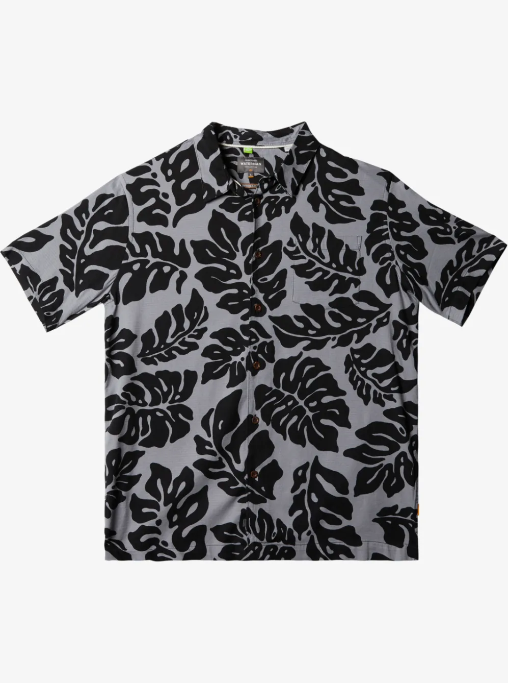 Quiksilver Shirts & Polos|Waterman Waterfall Rain Short Sleeve Shirt Black Waterfall Rain