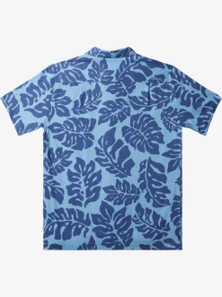 Quiksilver Shirts & Polos|Waterman Waterfall Rain Short Sleeve Shirt Dusk Blue Waterfall Rain