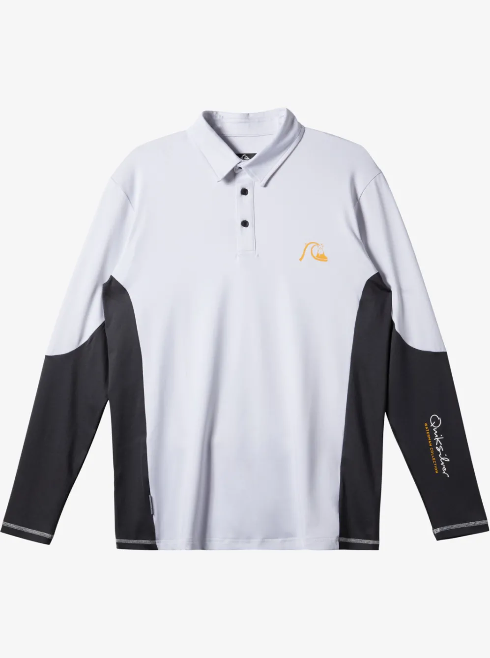 Quiksilver Rashguards|Waterman Waterman Piscator Polo Long Sleeve Upf 50 Surf T-Shirt White