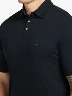 Quiksilver Shirts & Polos|Waterman Waterpolo Short Sleeve Polo Shirt Black
