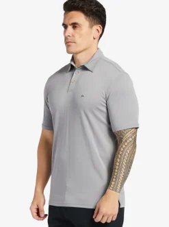 Quiksilver Shirts & Polos|Waterman Waterpolo Short Sleeve Polo Shirt Sharkskin