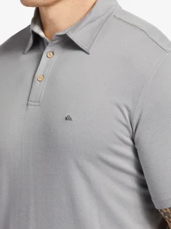 Quiksilver Shirts & Polos|Waterman Waterpolo Short Sleeve Polo Shirt Sharkskin