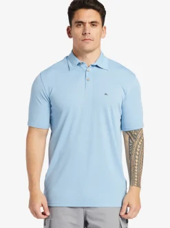 Quiksilver Shirts & Polos|Waterman Waterpolo Short Sleeve Polo Shirt Dusk Blue