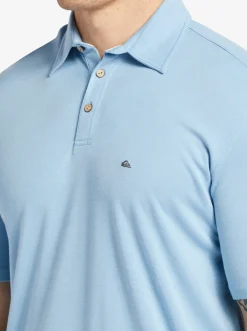 Quiksilver Shirts & Polos|Waterman Waterpolo Short Sleeve Polo Shirt Dusk Blue
